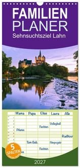 Produktbild: Familienplaner 2027 - Sehnsuchtsziel Lahn mit 5 Spalten (Wandkalender, 21 x 45 cm) CALVENDO