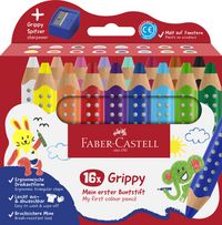 Produktbild: Faber-Castell Buntstifte Grippy 16er Set mit Spitzer