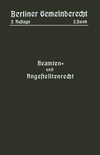 Produktbild: Beamten- und Angestelltenrecht