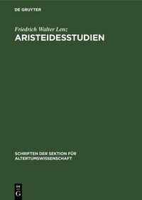 Produktbild: Aristeidesstudien