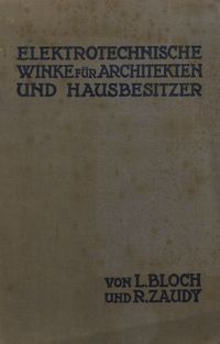 Produktbild: Elektrotechnische Winke f&uuml;r Architekten und Hausbesitzer