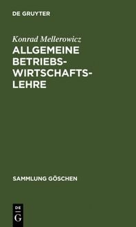 Produktbild: Allgemeine Betriebswirtschaftslehre