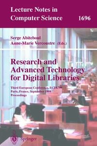 Produktbild: Research and Advanced Technology for Digital Libraries