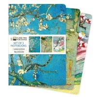 Produktbild: Dreier Set DIN-A5-Format-Notizb&uuml;cher: Vincent van Gogh, Bl&uuml;ten