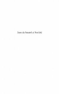 Produktbild: Jeux de hasard et societe