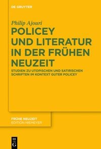 Produktbild: Policey und Literatur in der Fr&uuml;hen Neuzeit