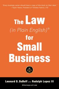 Produktbild: The Law (in Plain English) for Small Business (Sixth Edition)
