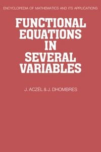 Produktbild: Functional Equations in Several Variables