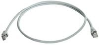 Produktbild: Teleg&auml;rtner 100008462 RJ45 Patchkabel CAT 6a S/FTP 3.00 m Grau UL-zertifiziert, Flammwidrig, mit Rastnasenschutz 1 St.