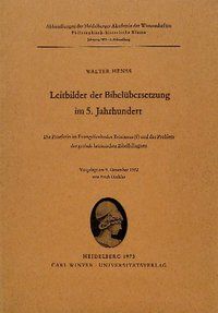 Produktbild: Leitbilder der Bibel&uuml;bersetzung im 5. Jahrhundert
