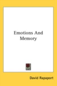 Produktbild: Emotions and Memory