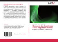 Produktbild: Demanda de electricidad en los Hogares Cubanos