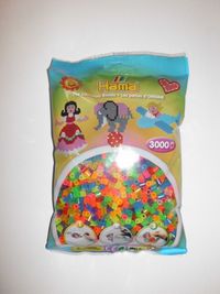Produktbild: Hama&reg; B&uuml;gelperlen midi Beutel 3.000 St&uuml;ck Trsp. Neon.