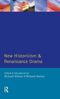 Produktbild: New Historicism and Renaissance Drama