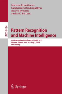 Produktbild: Pattern Recognition and Machine Intelligence