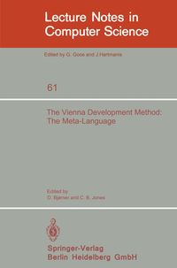 Produktbild: The Vienna Development Method: The Meta-Language