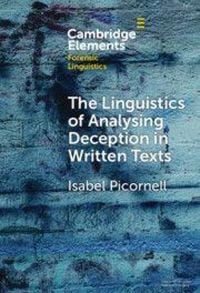 Produktbild: The Linguistics of Analysing Deception in Written Texts