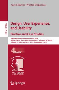 Produktbild: Design, User Experience, and Usability. Practice and Case Studies