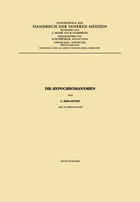 Produktbild: Die Hypochroman&auml;mien