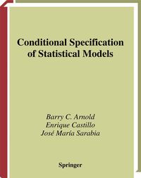 Produktbild: Conditional Specification of Statistical Models