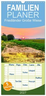 Produktbild: Familienplaner 2027 - Friedl&auml;nder Gro&szlig;e Wiese mit 5 Spalten (Wandkalender, 21 x 45 cm) CALVENDO