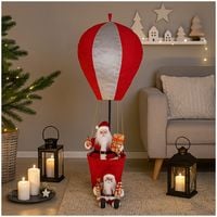 Produktbild: HTI-Living Weihnachtsmann im Hei&szlig;luftballon aus Stoff Weihnachtsmann im Hei&szlig;luftballon aus Stoff