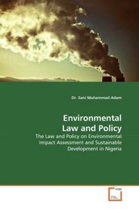 Produktbild: Adam, D: Environmental Law and Policy