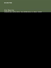 Produktbild: Frequency Dictionary of Chinese Words