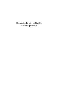 Produktbild: Copernic, kepler &amp galilee face aux pouvoirs - les scien