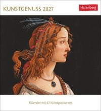 Produktbild: Kunstgenuss Postkartenkalender 2027 - Kalender mit 53 Kunstpostkarten