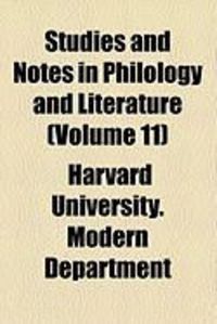 Produktbild: Studies and Notes in Philology and Literature (Volume 11)