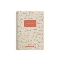 Produktbild: Notizheft A5 blanko aus Graspapier &ndash; Maya &ndash; Farbe: Melon &ndash; matabooks