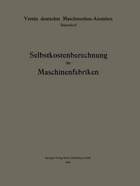 Produktbild: Selbstkostenberechnung f&uuml;r Maschinenfabriken