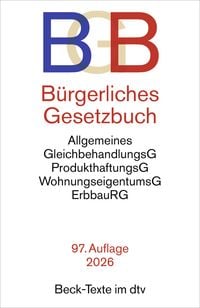 Produktbild: B&uuml;rgerliches Gesetzbuch