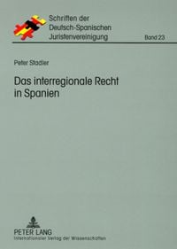 Produktbild: Das interregionale Recht in Spanien