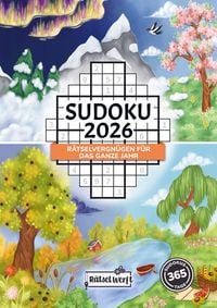 Produktbild: Sudoku 2026: R&auml;tselvergn&uuml;gen f&uuml;r das ganze Jahr mit dem gro&szlig;en Sudoku Kalender 2026 R&auml;tselbuch f&uuml;r Erwachsene