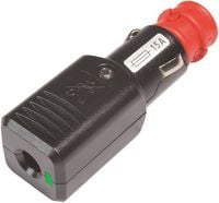 Produktbild: ProCar Universalstecker NG 15A LED mit Zugentlastung mit Sicherung, 12-24 Volt Belastbarkeit Strom max.=15 A 12 V, 24 V