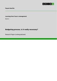 Produktbild: Budgeting process, is it really necessary?
