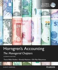 Produktbild: Horngren's Accounting, The Managerial Chapters, Global Edition