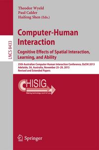 Produktbild: Computer-Human Interaction. Cognitive Effects of Spatial Interaction, Learning, and Ability