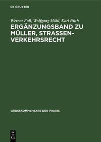 Produktbild: Erg&auml;nzungsband zu M&uuml;ller, Stra&szlig;enverkehrsrecht