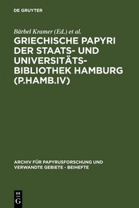 Produktbild: Griechische Papyri der Staats- und Universit&auml;tsbibliothek Hamburg (P.Hamb.IV)