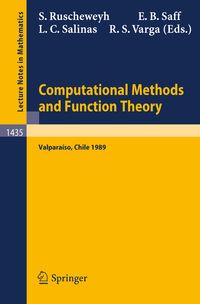 Produktbild: Computational Methods and Function Theory