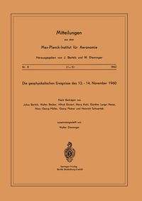 Produktbild: Die Geophysikalischen Ereignisse des 12. bis 14. November 1960