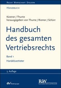 Produktbild: Handbuch des gesamten Vertriebsrechts, Band 1