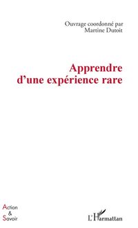Produktbild: Apprendre d'une exp&eacute;rience rare