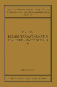 Produktbild: Elementarmathematik vom H&ouml;heren Standpunkte Aus, II
