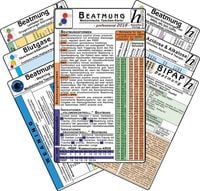 Produktbild: Beatmungs-Karten-Set - professional (7er-Set) - Medizinische Taschen-Karte