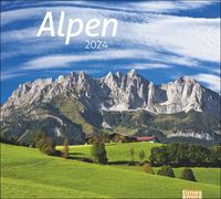 Alpen Bildkalender 2024. times&more Kalender. Wandkalender mit beeindruckenden Fotos schroffer Gipfel und luftiger Höhen. Dekorativer Poster-Kalender von |Heye