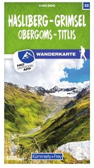 Produktbild: K&uuml;mmerly+Frey Wanderkarte 32 Hasliberg, Grimsel 1:40.000